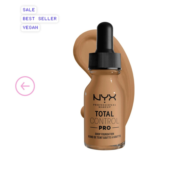NYX TOTAL CONTROL PRO DROP FOUNDATION
Adjustable‎ Liquid Golden - Picture 1 of 2